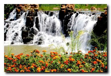 Romantic landscape in Giang Dien waterfall - Streams, Waterfalls ...