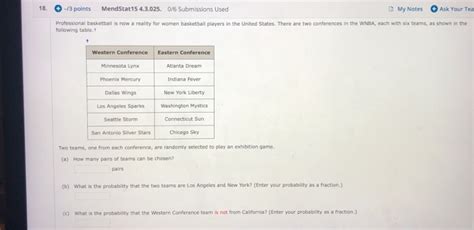 Solved 18 3 Points MendStat15 4 3 025 0 6 Submissions Chegg