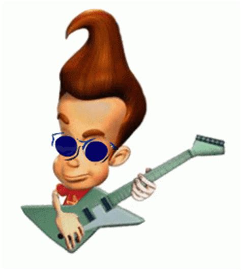 Jimmy Neutron Playing An Electric Guitar 