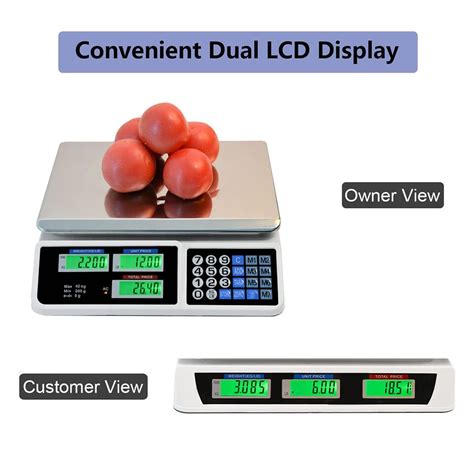 Digital Commercial Price Scale Lb Kg Electronic Price Computing