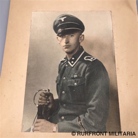 Ss Oberscharführer Germania Portretfoto Rurfront Militaria