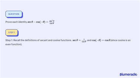 Solvedprove Each Cθ Cos θsin2 θcosθ