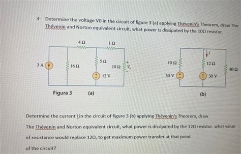 Solved 3 Determine The Voltage V 0 In The Circuit