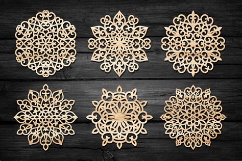 Snowflakes Laser Cut ,Snowflakes Svg Graphic by LaijuAkter · Creative ...