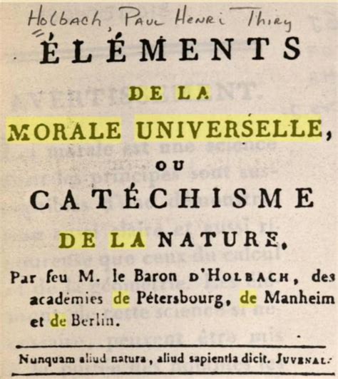 Elements of Universal Morals | Baron Holbach : r/Holbach