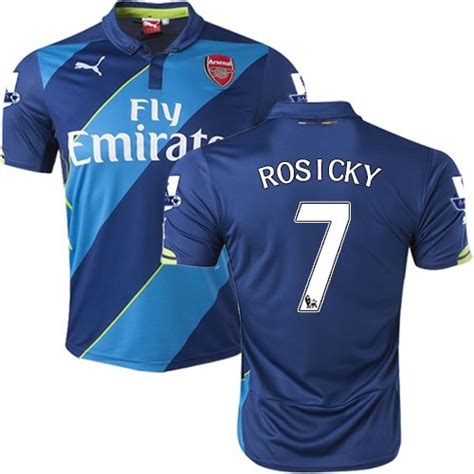 Men's 7 Tomas Rosicky Arsenal FC Jersey - 14/15 England Football Club ...