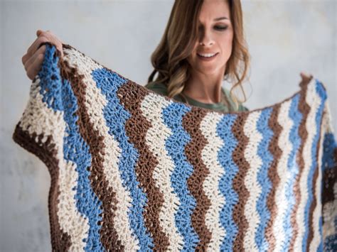 Ripple Lace Afghan Crochet Pattern By Crafting Friends Designs