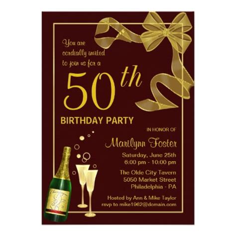 50th Birthday Invitations And Wording Ideas Download Hundreds Free Printable Birthday