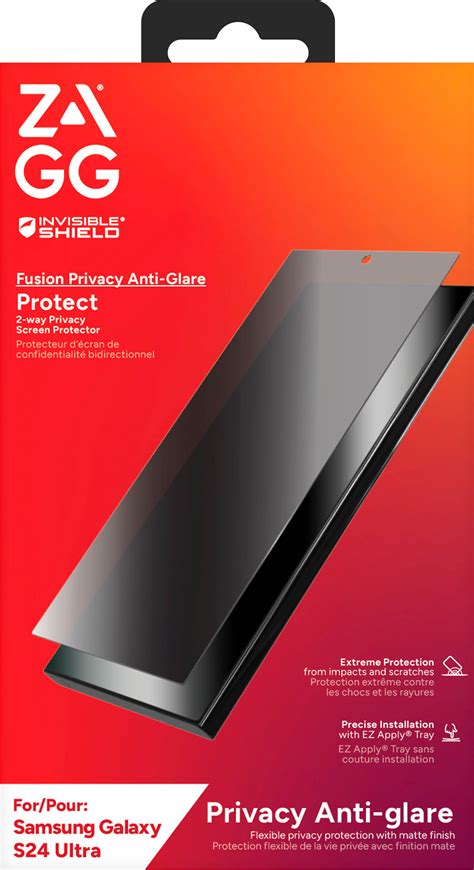 Zagg Invisibleshield Glass Fusion Privacy Screen Protector For Samsung