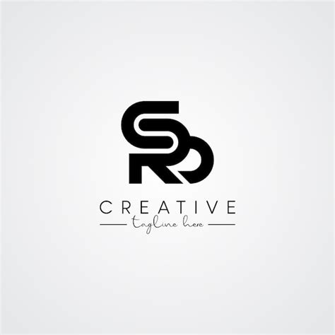 Premium Vector Modern Unique Artistic Letter Sr Rs Logo Initial Based