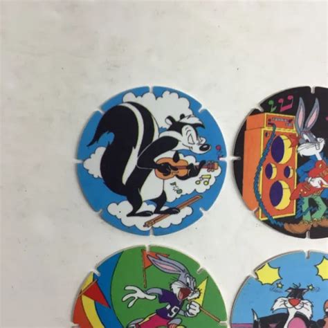 VINTAGE WALKERS LOONEY Tunes Tazos Pogs Set Of 17 Tazo EUR 4 67