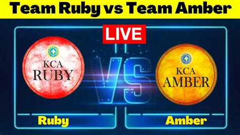 LIVE Team Ruby Vs Team Amber Match 9 KCA Pink T20 Challengers