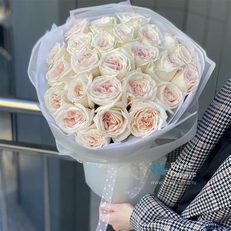 Букет Охара из 25 одноголовых пионовидных роз заказать и купить за 7 ...
