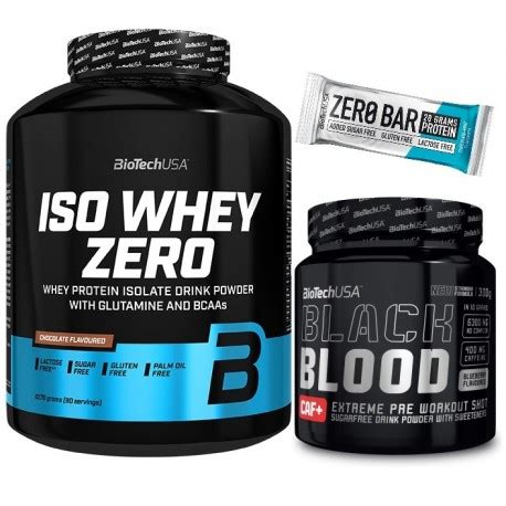 Biotech Iso Whey Zero G Black Blood Caf G Zero Bar