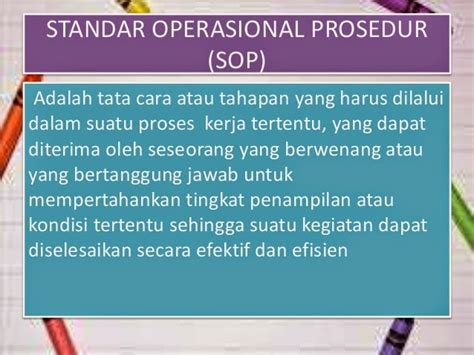 Kumpulan Sop Standar Operasional Prosedur Pengertian Standar