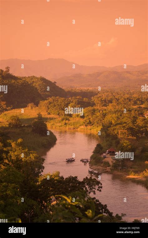 The Golden Triangle Of Thailand Myanmar And Laos In The Town Of Sop