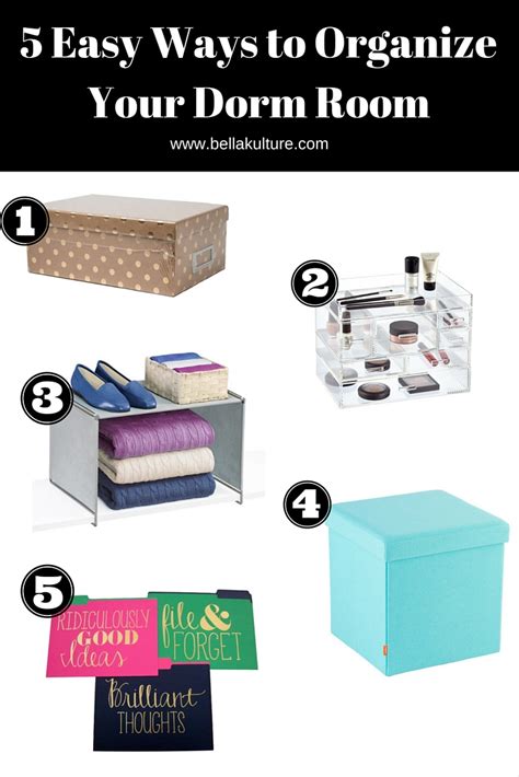 5 Easy Ways To Organize Your Dorm Room Elletopia College Magazine