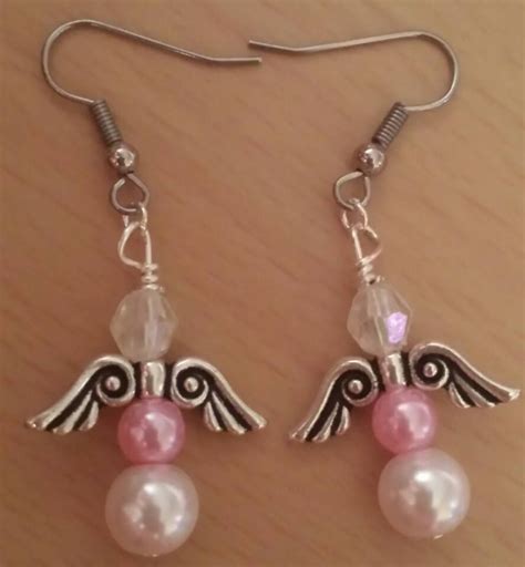 Pink Pearl Angel Earrings 10 Holiday Jewelry How To Make Earrings