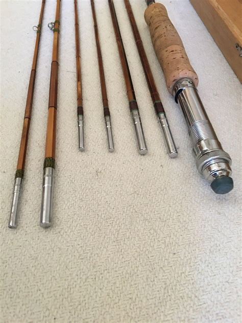 Vintage Split Bamboo Fly Rod Kit Made In Japan With Wooden Box