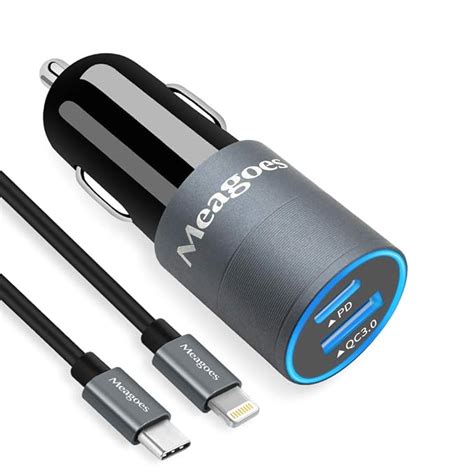 Meagoes Apple MFi Certified USB C IPhone Car Charger Amazon In