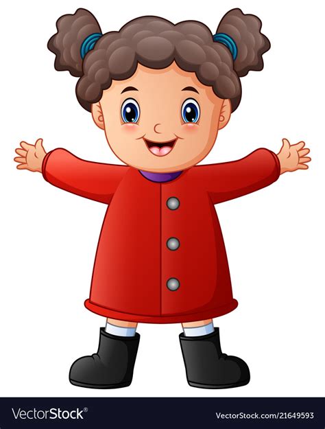 Girl Winter Coat Clipart Tradingbasis