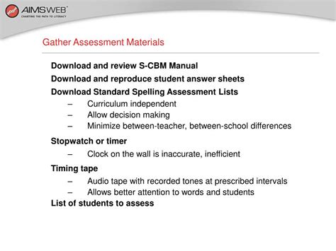 Ppt Overview Of Spelling Cbm Assessment Training Session Powerpoint Presentation Id3102247