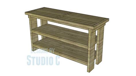 Luberon Console Table Free Woodworking Plan