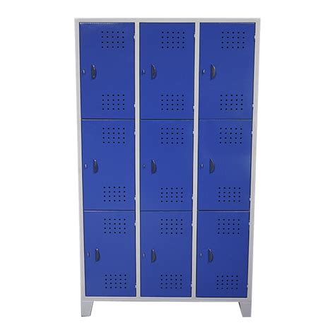 LOCKER PARA CASCOS 9 PUESTOS 3 FILAS X 3 COLUMNAS Metálicas 2000