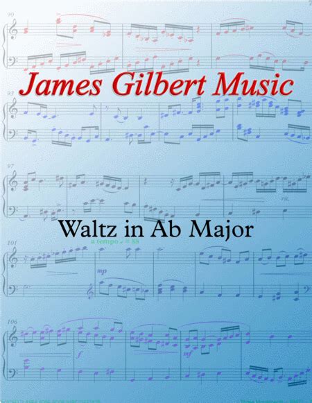 Waltz In Ab Arr James Gilbert Music Sheet Music Johannes Brahms