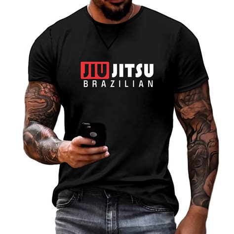 Camiseta Masculina Jiu Jitsu Brazilian Luta 100 Algodão Conforto