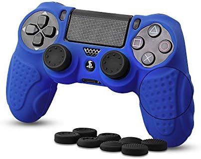 Chin Fai For Ps Controller Skin Case Cover With Thumb Grips Anti