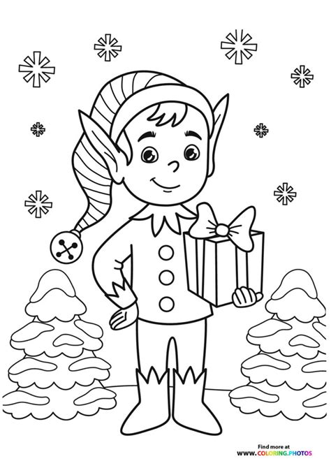 Christmas elves - Coloring Pages for kids | Free and easy print