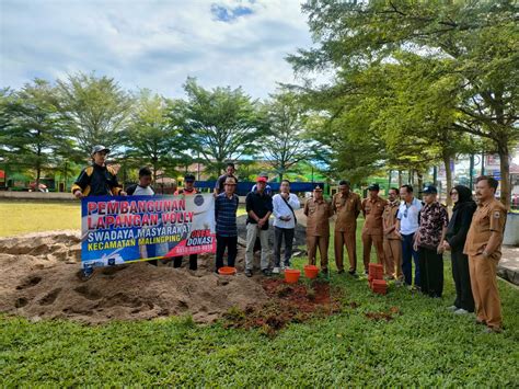 Lapangan Volleyball Dibangun Secara Swadaya Ketua Koni Malingping