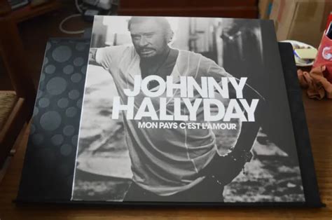 Vinyle T Johnny Hallyday Blanc Ere Dition Bras Court Mon Pays C Est