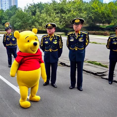 Winnie The Pooh Joins The Chinese Military Stable Diffusion Openart