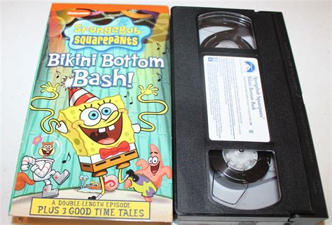 Spongebob Squarepants Vhs Bikini Bottom Bash Picclick Hot Sex Picture