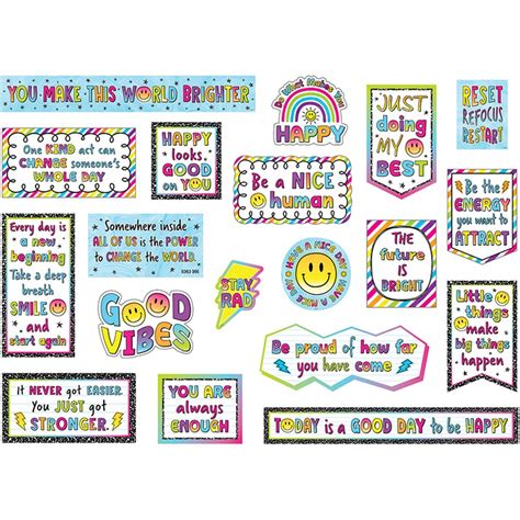 Brights 4ever Mini Bulletin Board Set Tcr6926 Teacher Created