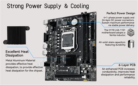 SHANGZHAOYUAN H110 LGA 1151 Motherboard Gaming Motherboard For Intel 6