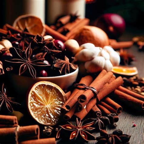 Premium AI Image | Spices for mulled wine