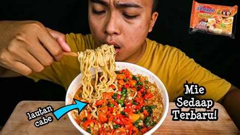 MUKBANG MIE SEDAP LAKSA SINGAPORE TERBARU MUKBANG PEDAS TERBARU