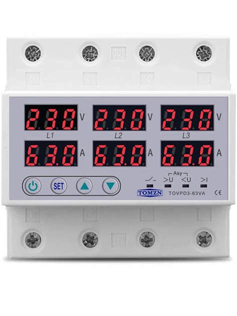 Tomzn 4 Pole 3phase Voltage And Current Protector