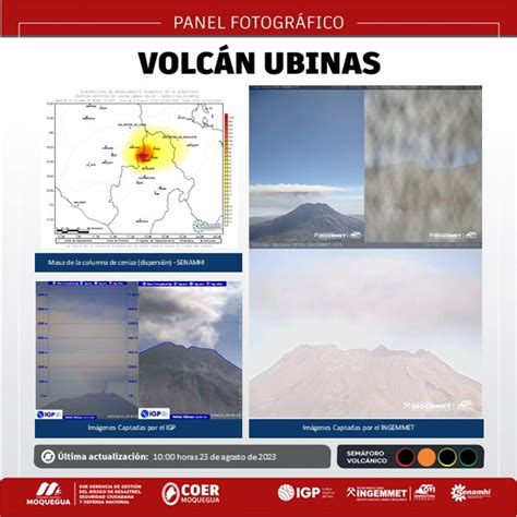 Volc N Ubinas Ltima Explosi N Cenizas Y Alerta En Moquegua Igp