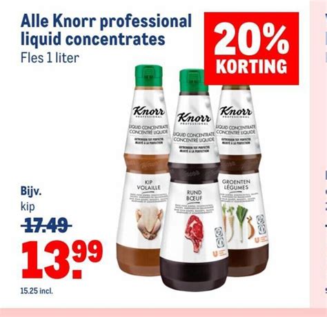 Alle Knorr Professional Liquid Concentrates Fles Liter Aanbieding Bij