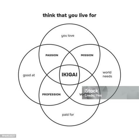 Infographie Du Diagramme Dikigai Raison Dêtre Types À Analyser Tels Que