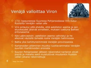 Viron Kartanoiden Historiaa Ppt