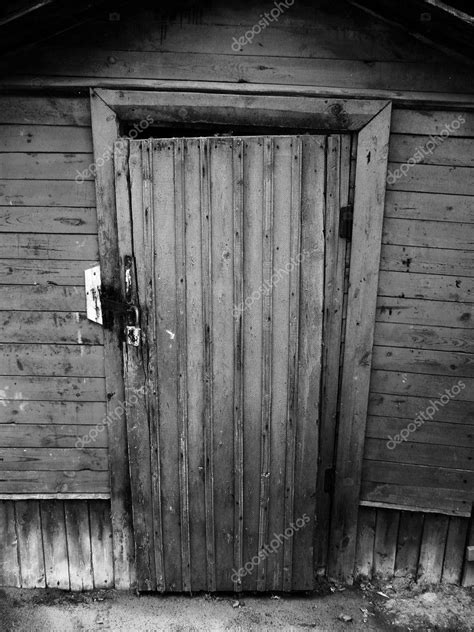 Black and white vintage wooden door — Stock Photo © vkraskouski #1301140