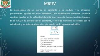 Mruv Ppt Ppt