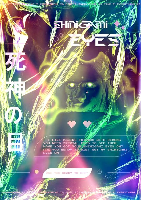 POSTER DESIGN - GRIMES SHINIGAMI EYES on Behance