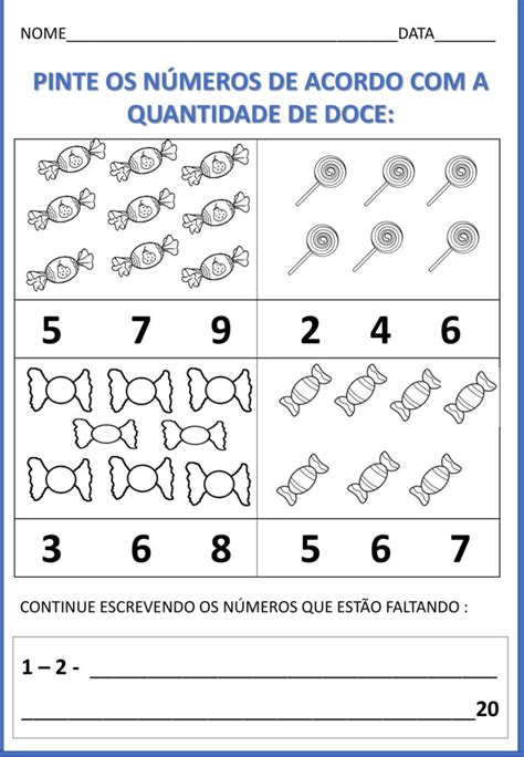 Numero E Quantidade 1 Ano - 1º ano - Atividades de matemática - números, quantidades e operações ...