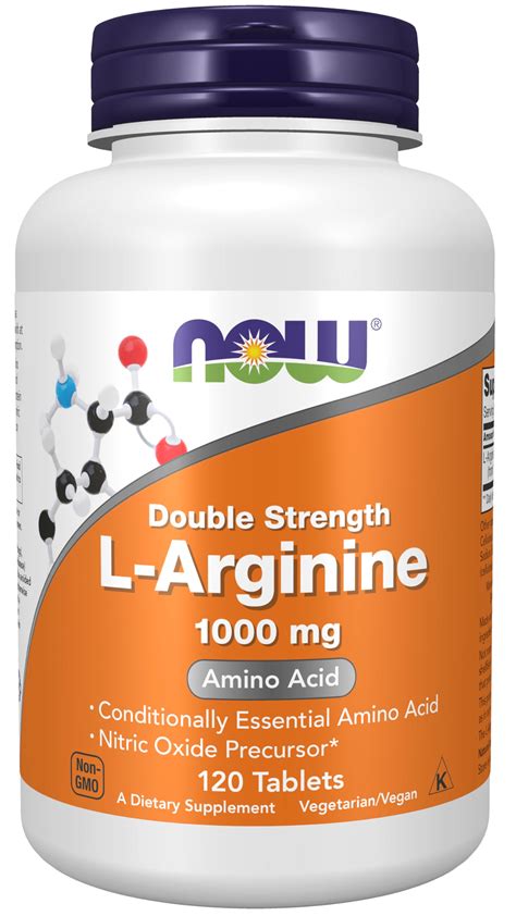 Now Supplements L Arginine Mg Nitric Oxide Precursor Amino